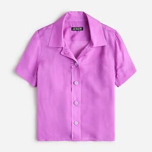 J. Crew Women's Purple Short Sleeve Top